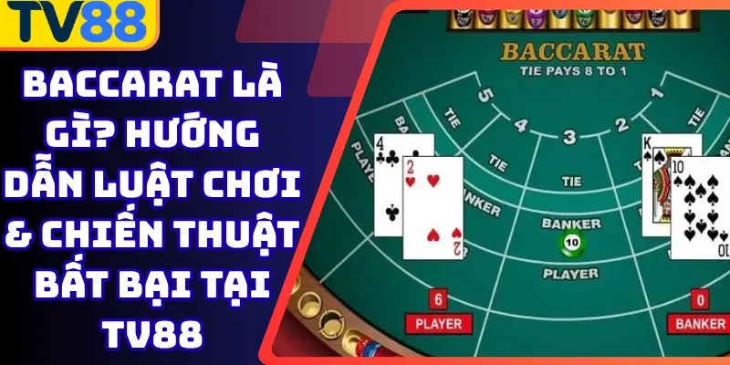 Baccarat Là Gì? Hướng Dẫn Luật Chơi & Chiến Thuật Bất Bại Tại Tv88